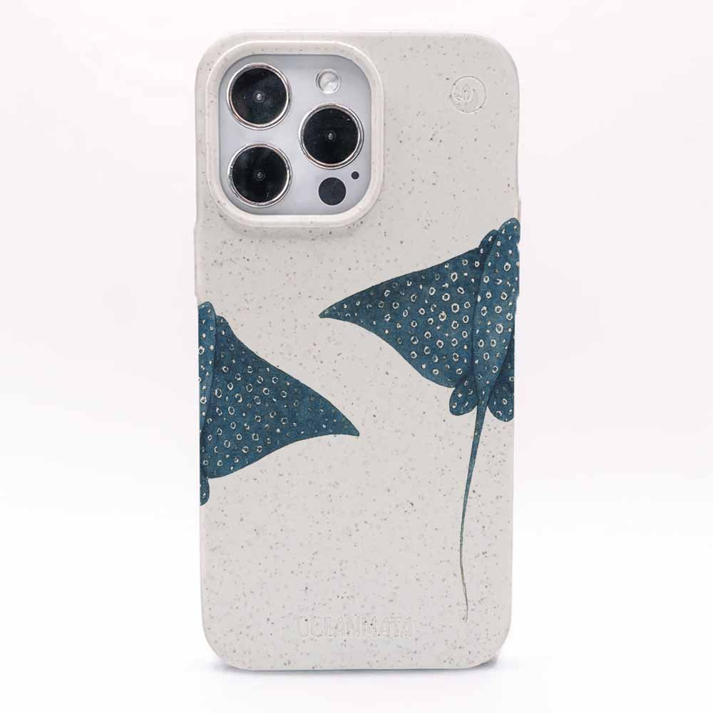 iPhone 14 Hülle - Ray weiß - "RayDance" - nachhaltig