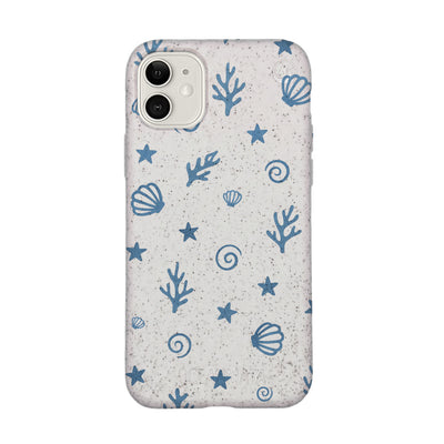 iPhone 11 Hülle - Korallen weiß - "BlueCoralLife" - nachhaltig