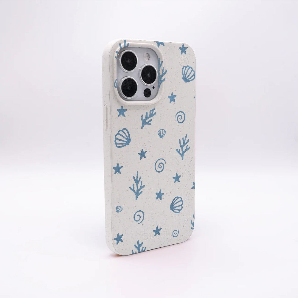 iPhone 16 pro max Hülle - Korallen weiß - "BlueCoralLife" - nachhaltig
