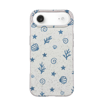 iPhone 17 Air Hülle - Korallen weiß - "BlueCoralLife" - nachhaltig