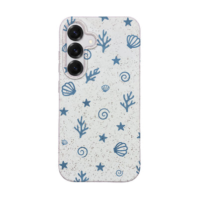 Samsung S25 Hülle - Korallen weiß - "BlueCoralLife" - nachhaltig