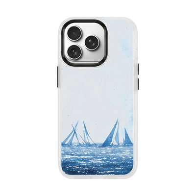 iPhone 18 Pro Max / 17 Pro Max Hülle - segeln blau - "BlueHorizon" - nachhaltig