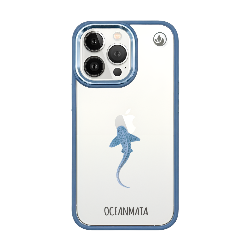 iPhone 13 pro Hülle - Leopardenhai blau - "BlueLeopard" - nachhaltig