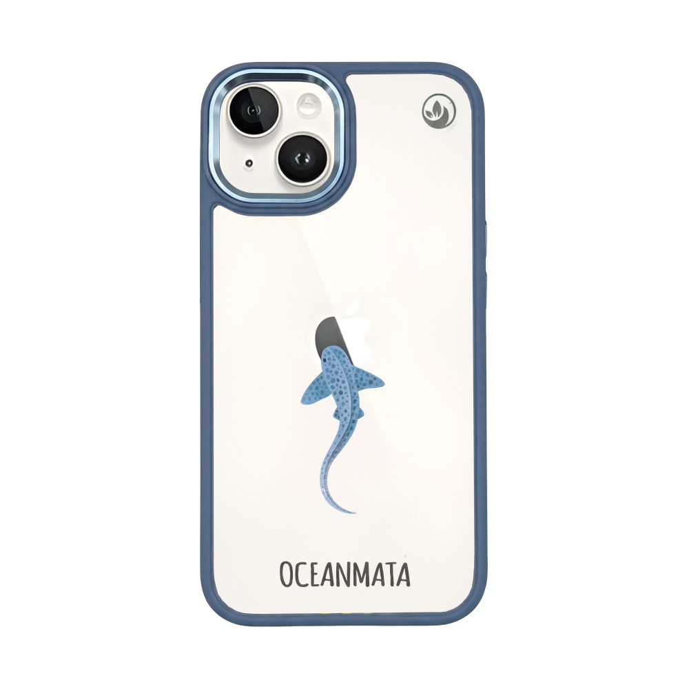 iPhone 14 Hülle - Leopardenhai blau - "BlueLeopard" - nachhaltig