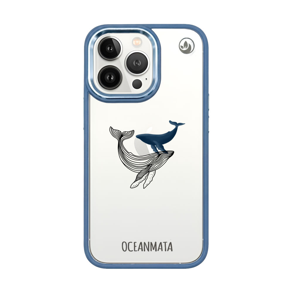 iPhone 13 pro max Hülle - Wal blau - "BlueWhale" - nachhaltig