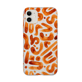 Biologisch abbaubare Handyhülle iPhone 11 Buchstabensuppe — kompostierbar — Vorderseite