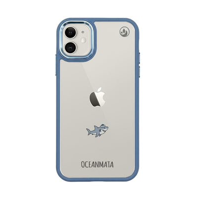 iPhone 11 Hülle - Hai blau - "Captain Shark" - nachhaltig