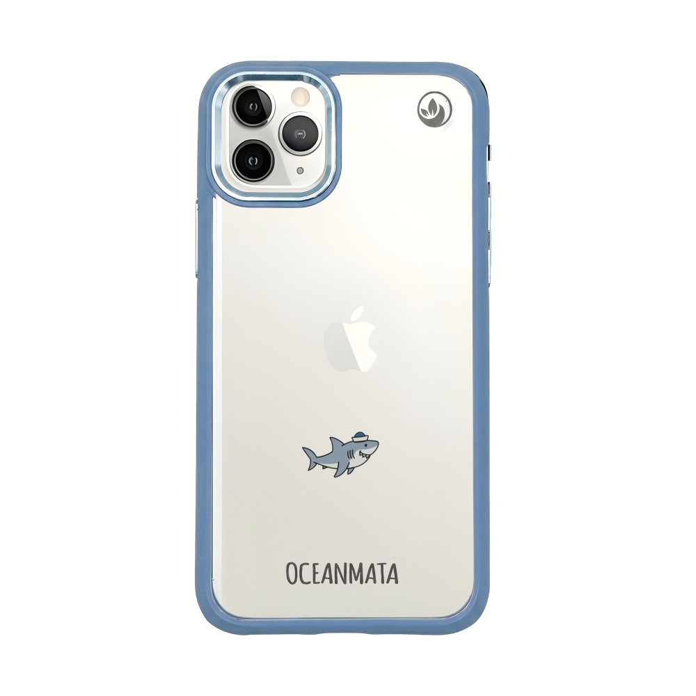 iPhone 11 pro Hülle - Hai blau - "Captain Shark" - nachhaltig