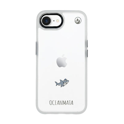 iPhone 16e/17e Hülle - Hai blau - "Captain Shark" - nachhaltig