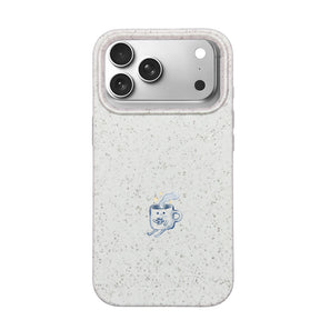 Biologisch abbaubare Handyhülle iPhone 17 pro Coffeelove — kompostierbar — Vorderseite