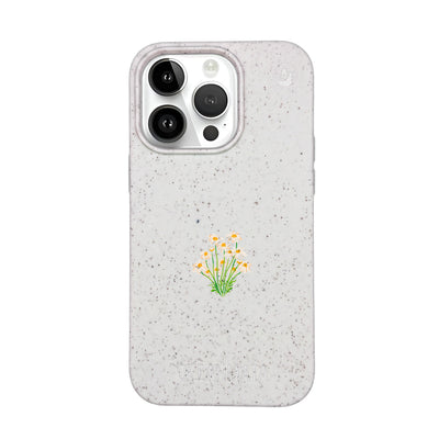 iPhone 14 pro max Hülle - Blumen weiß - "Daisy" - nachhaltig