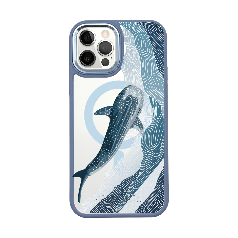 iPhone 12 pro / iPhone 12 Hülle - Walhai blau - "DeepWater" - nachhaltig
