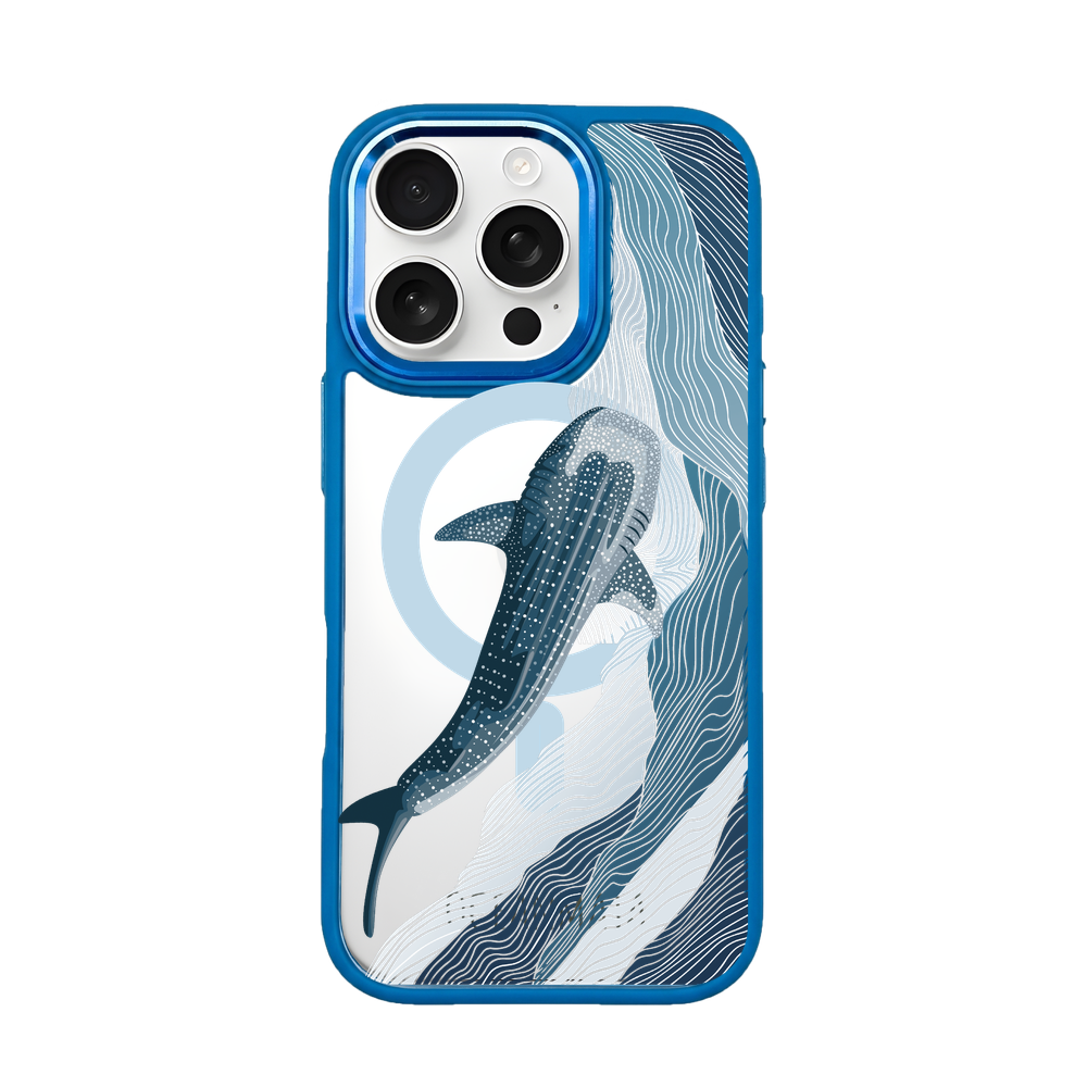 iPhone 16 pro max Hülle - Walhai blau - "DeepWater" - nachhaltig