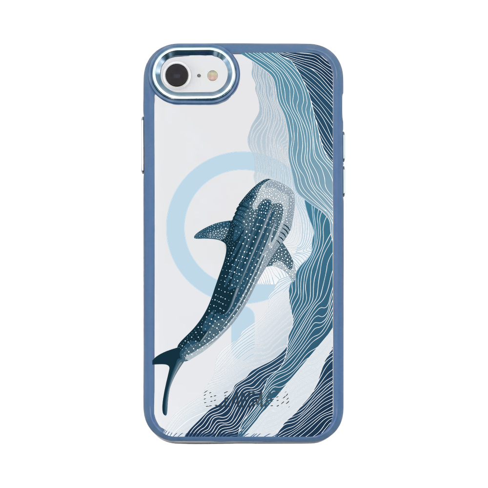 iPhone SE/7/8 Hülle - Walhai blau - "DeepWater" - nachhaltig