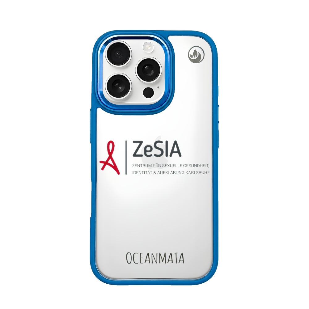 ZeSIA Karlsruhe × OceanMata Hülle Clear – Samsung S25 Ultra (Muster)