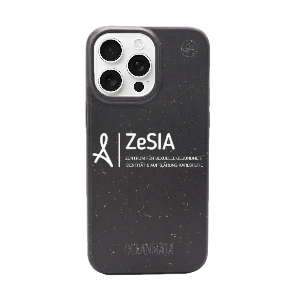 ZeSIA Karlsruhe × OceanMata Hülle Schwarz – iPhone 17 (Muster)