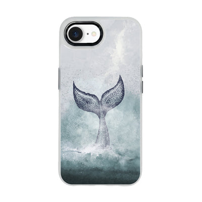 iPhone 16e/17e Hülle - Delfin blau - "Dolphin" - nachhaltig
