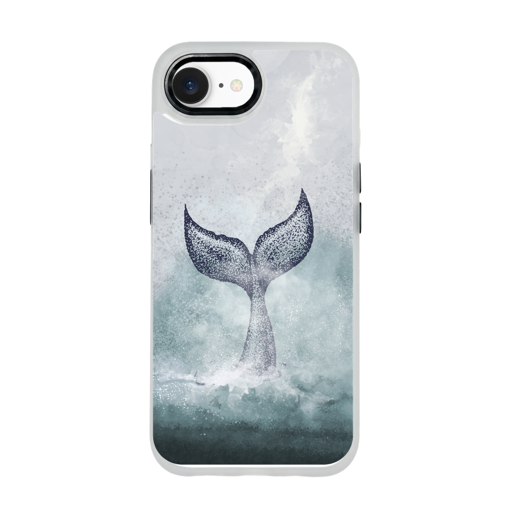 iPhone 16e/17e Hülle - Delfin blau - "Dolphin" - nachhaltig