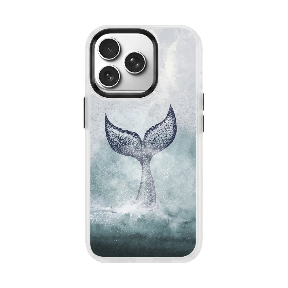 iPhone 18 Pro / 17 Pro Hülle - Delfin blau - "Dolphin" - nachhaltig