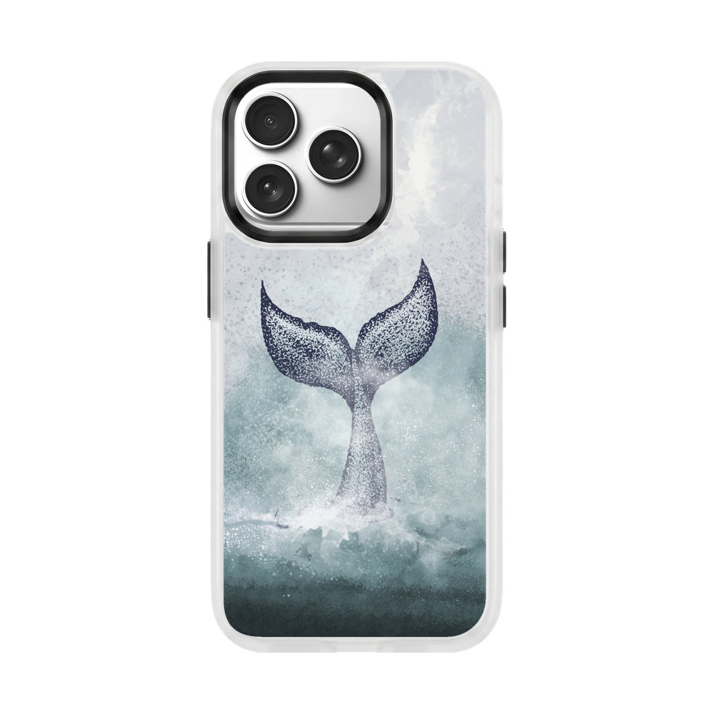 Nachhaltige Handyhülle iPhone 17 pro max Dolphin aus Ocean Plastic — Vorderseite