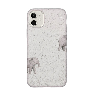 iPhone 11 Hülle - Elefant weiß - "Ele-Fant" - nachhaltig