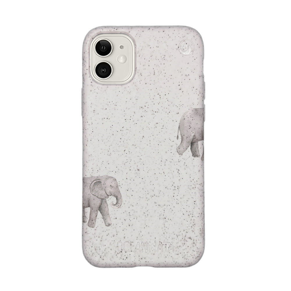 iPhone 11 Hülle - Elefant weiß - "Ele-Fant" - nachhaltig