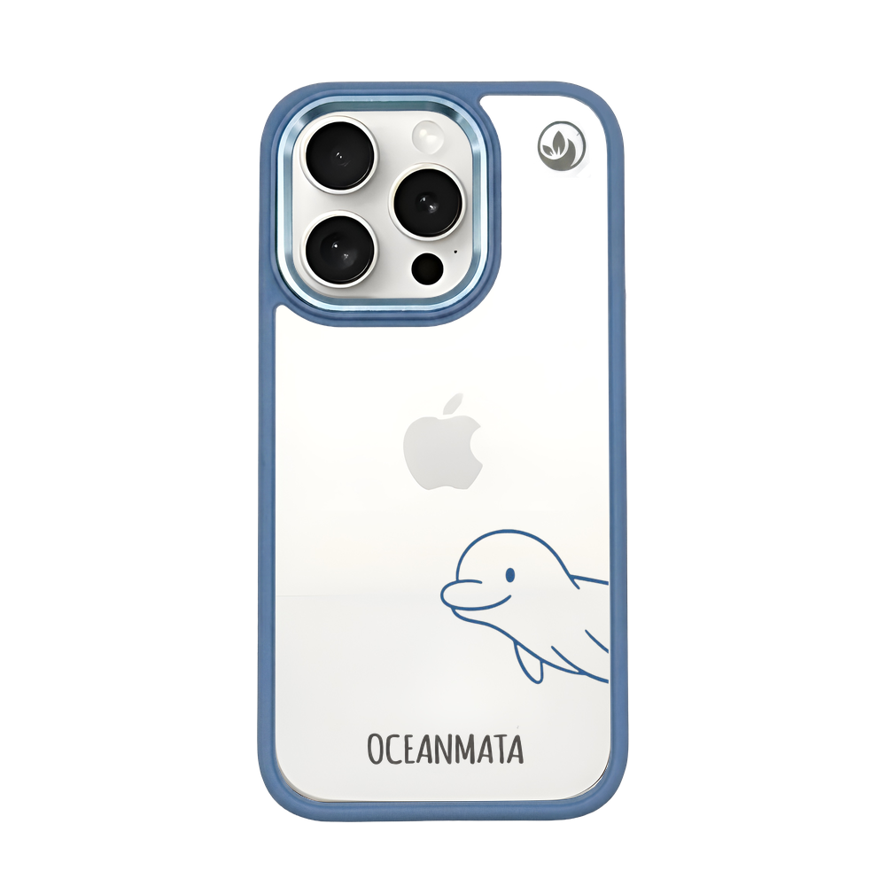 iPhone 15 pro max Hülle - Delfin - "Finni" - nachhaltig