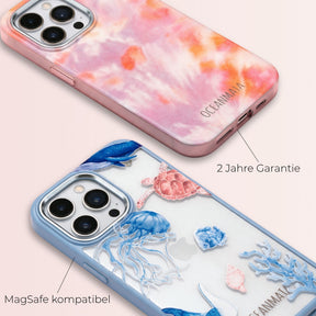 Biologisch abbaubare Handyhülle iPhone 17 pro Orcafamily — kompostierbar — Garantie & MagSafe-Kompatibilität