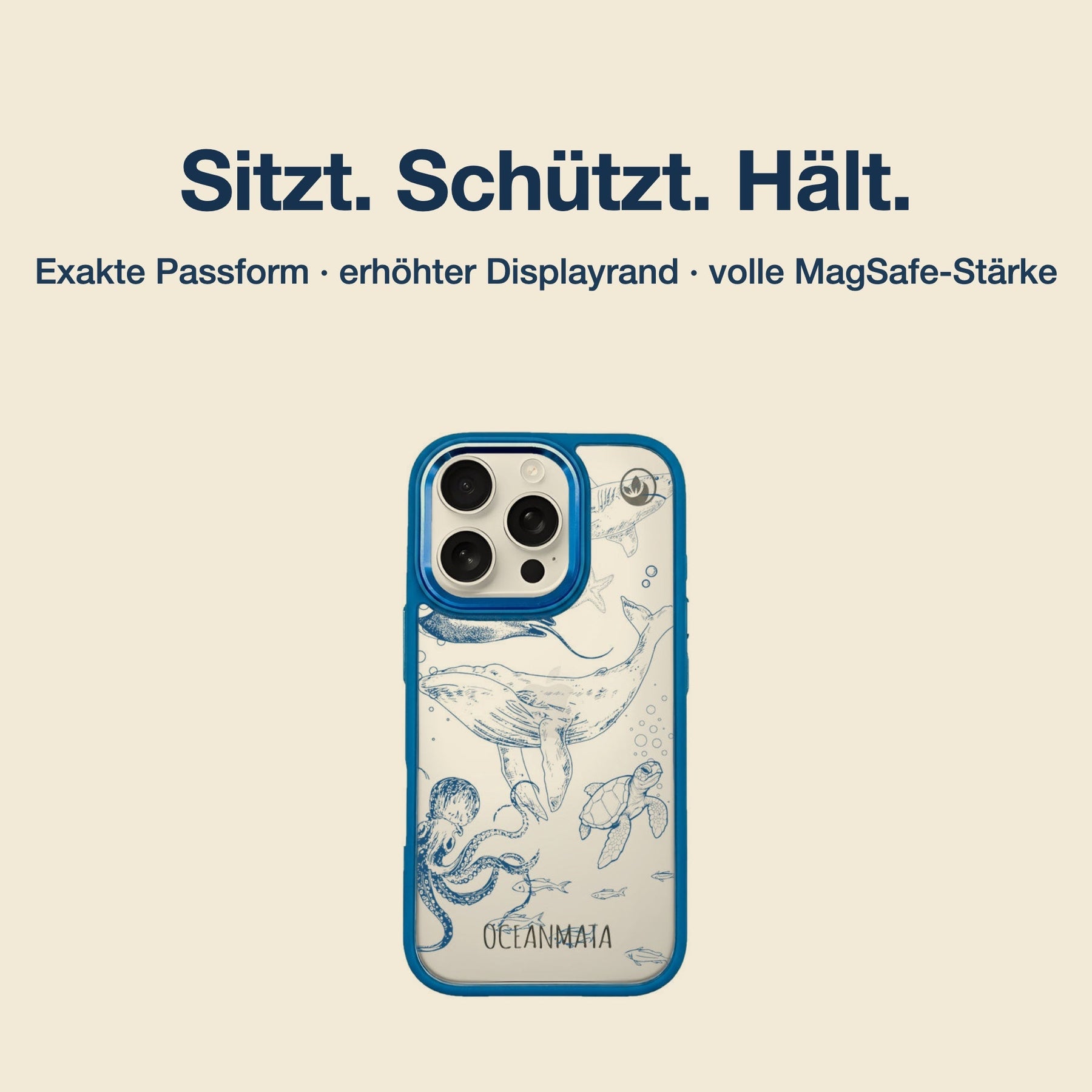 Nachhaltige Handyhülle iPhone 17 Air Finni aus Ocean Plastic — Passform & MagSafe