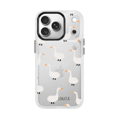iPhone 17 pro Hülle -  gans blau - "Goose Fella" - nachhaltig