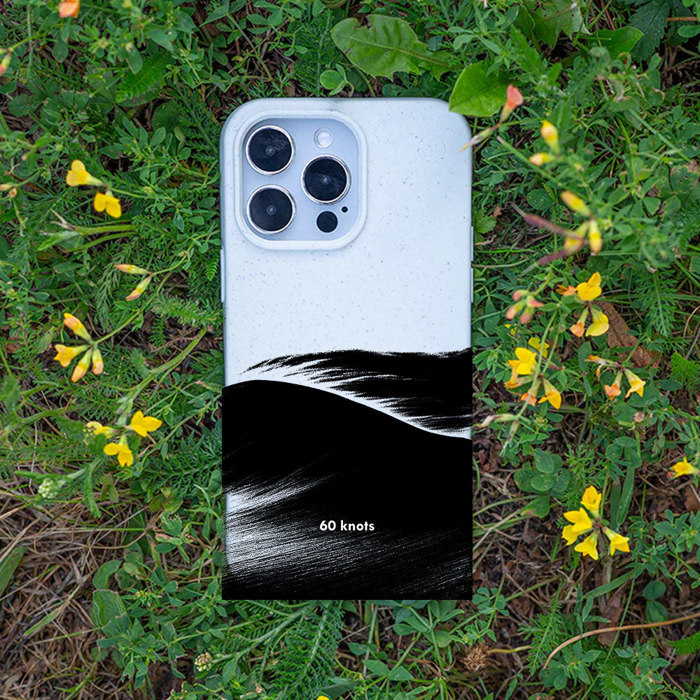 iPhone SE/7/8 Hülle - Düne weiß - "60knots" - nachhaltig