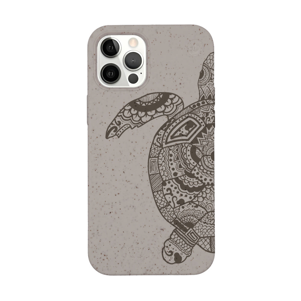Biologisch abbaubare Handyhülle iPhone 12 pro / iPhone 12 Greenturtle — kompostierbar — Vorderseite