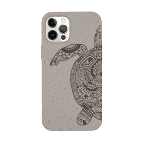 Biologisch abbaubare Handyhülle iPhone 12 pro / iPhone 12 Greenturtle — kompostierbar — Vorderseite
