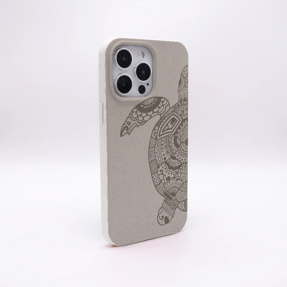 Biologisch abbaubare Handyhülle iPhone 12 pro / iPhone 12 Greenturtle — kompostierbar — Rückseite