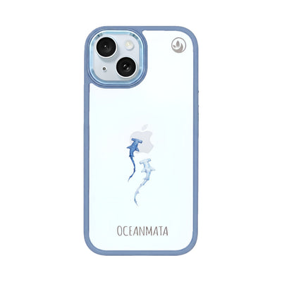 iPhone 15 Hülle - hai blau - "Hammerhead" - nachhaltig