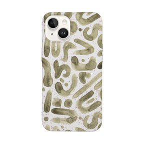 iPhone 14 Hülle Buchstabensuppe in Handyfarbe