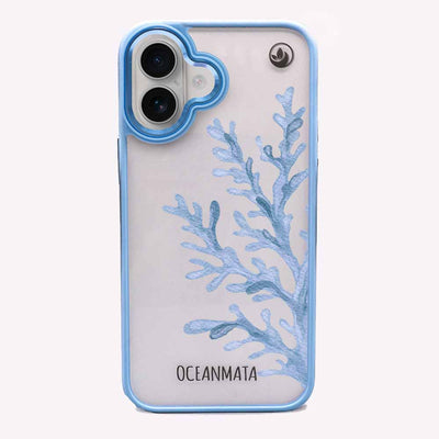 iPhone 16 Hülle - Coral blau - "CoralBlue" - nachhaltig