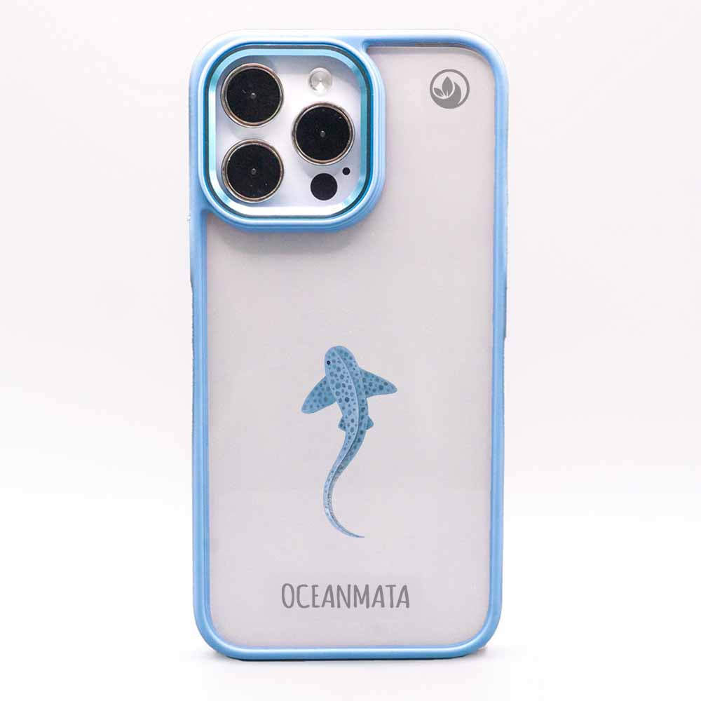 iPhone 16 pro max Hülle - Leopardenhai blau - "BlueLeopard" - nachhaltig