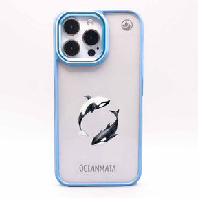 iPhone 15 pro Hülle - Orca blau - "OrcaFlow" - nachhaltig