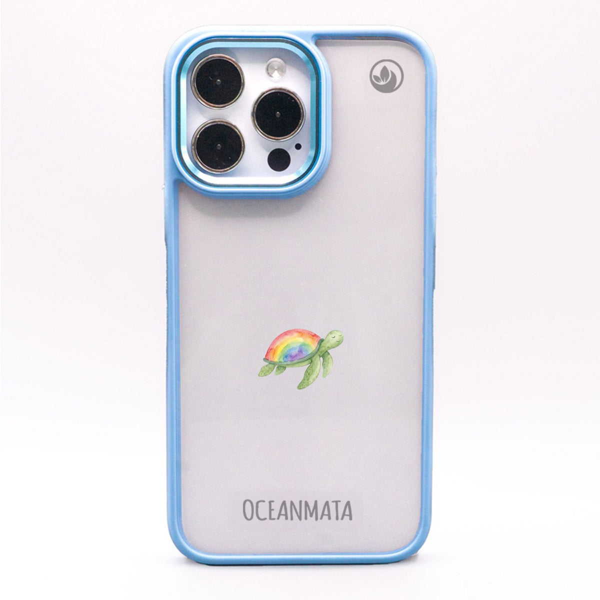 iPhone 16 pro max Hülle - Schildkröte blau - "Queertle" - nachhaltig