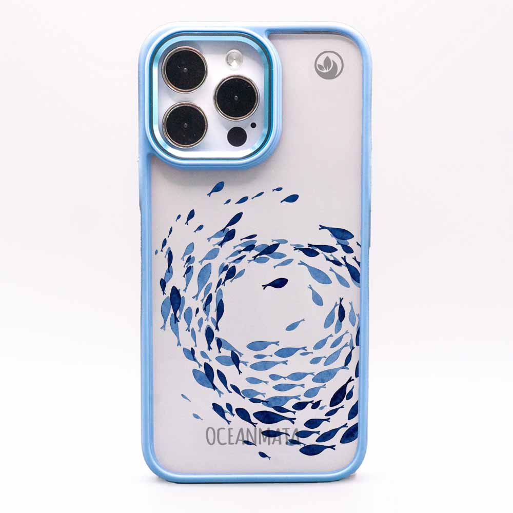 iPhone 13 pro max Hülle - Schwarm blau - "Swarmin" - nachhaltig