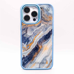 iPhone 11 Hülle - marmor blau - "BlueMarble" - nachhaltig