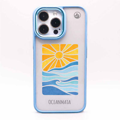 iPhone 15 pro Hülle - Meer blau - "Sun&Sea" - nachhaltig