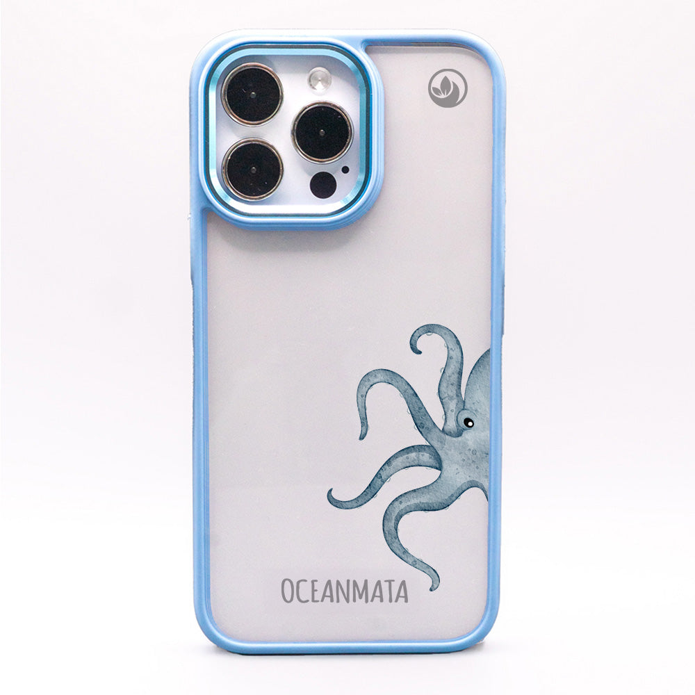 iPhone 14 pro max Hülle - Oktopus blau - "TentacleTheory" - nachhaltig
