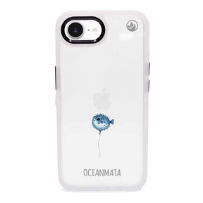 iPhone 16e/17e Hülle - kugelfisch blau - "Pufferfish" - nachhaltig