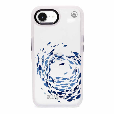iPhone 16e Hülle - Schwarm blau - "Swarmin" - nachhaltig