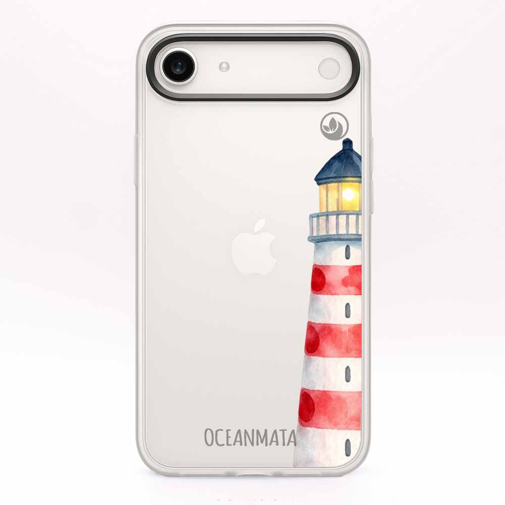 iPhone 17 Air Hülle - Leuchtturm blau - "Lighthouse" - nachhaltig