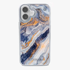 iPhone 17 Hülle - marmor blau - "BlueMarble" - nachhaltig