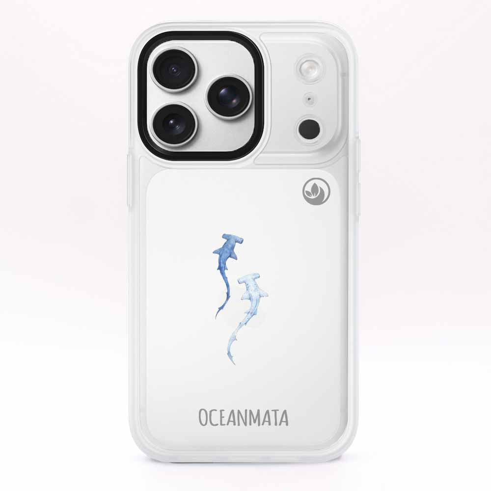 iPhone 17 pro Hülle - hai blau - "Hammerhead" - nachhaltig