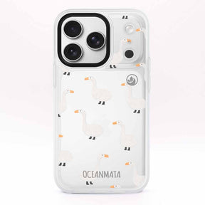 iPhone 17 pro Hülle -  gans blau - "Goose Fella" - nachhaltig